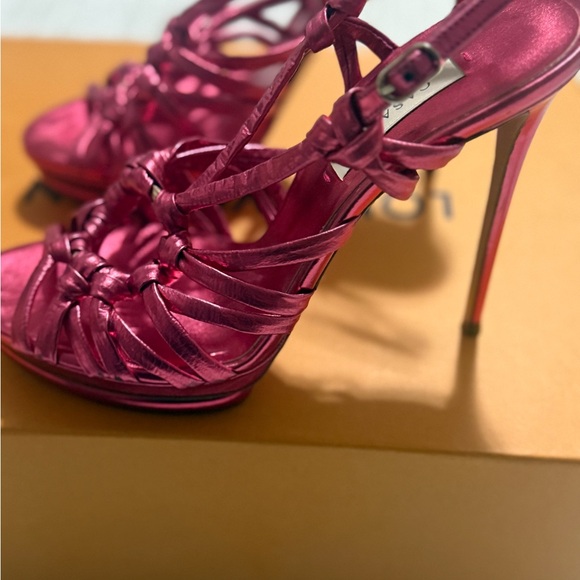 Casadei Women's Pink Strappy Sandals - Picture 4 of 10